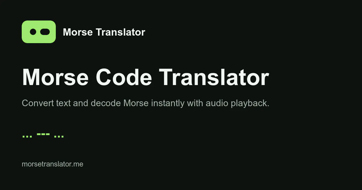 Morse Code Translator gallery image