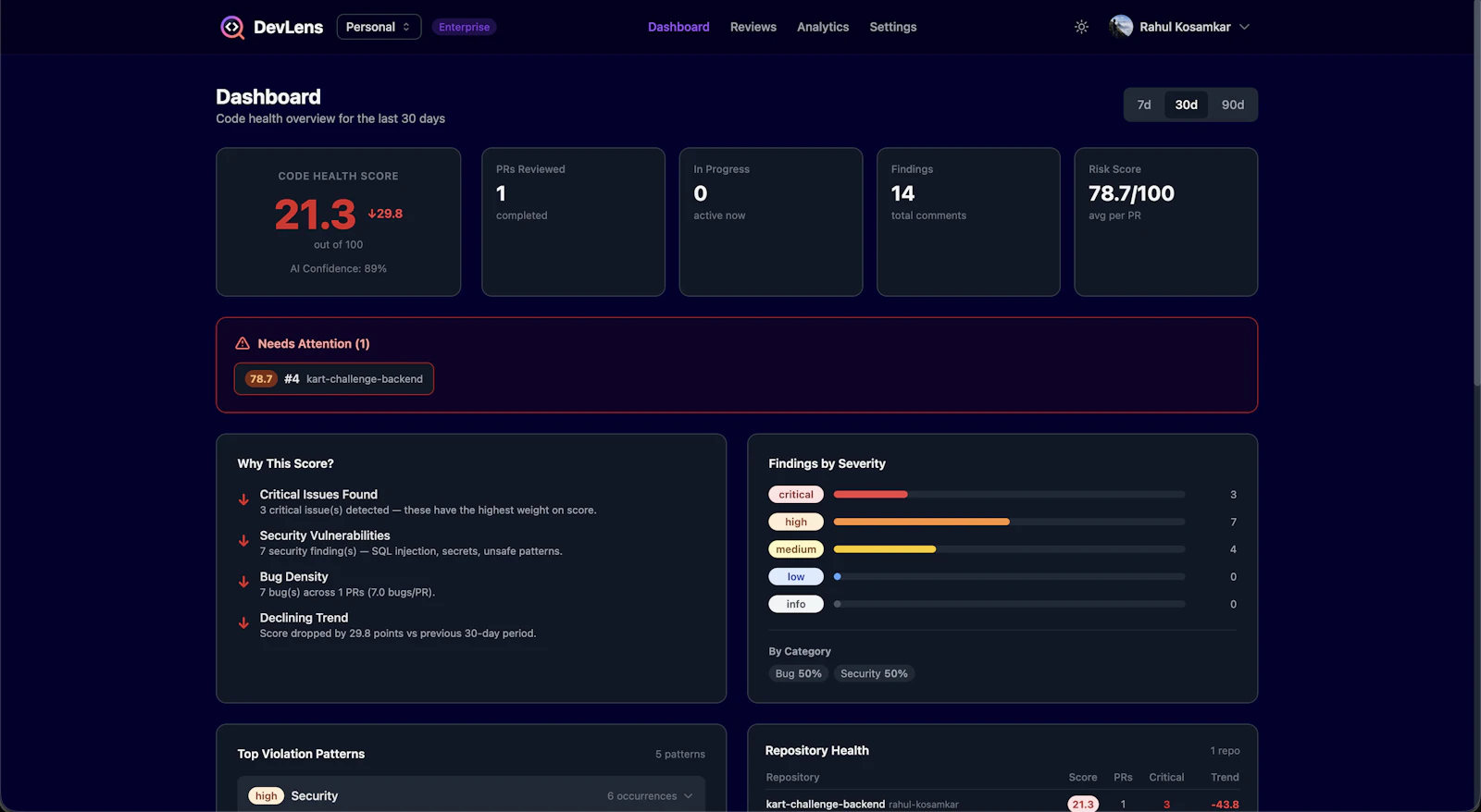 DevLens screenshot 5
