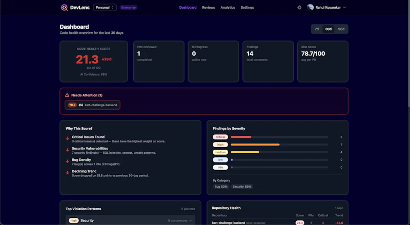 DevLens screenshot 5
