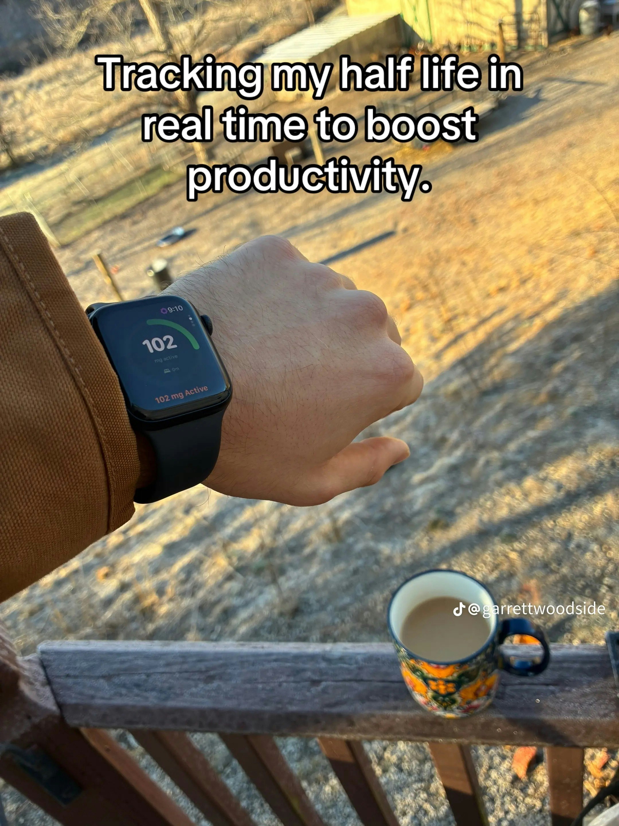 Caffeine Curfew iOS App - Main product screenshot demonstrating key features and user interface
