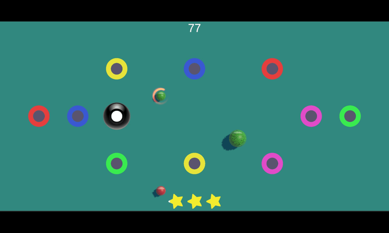 Der Ball im Loch - Spiel, das Sie benötigen, um Bälle zu steuern, indem Sie das Gerät ausbalancieren Medien 4