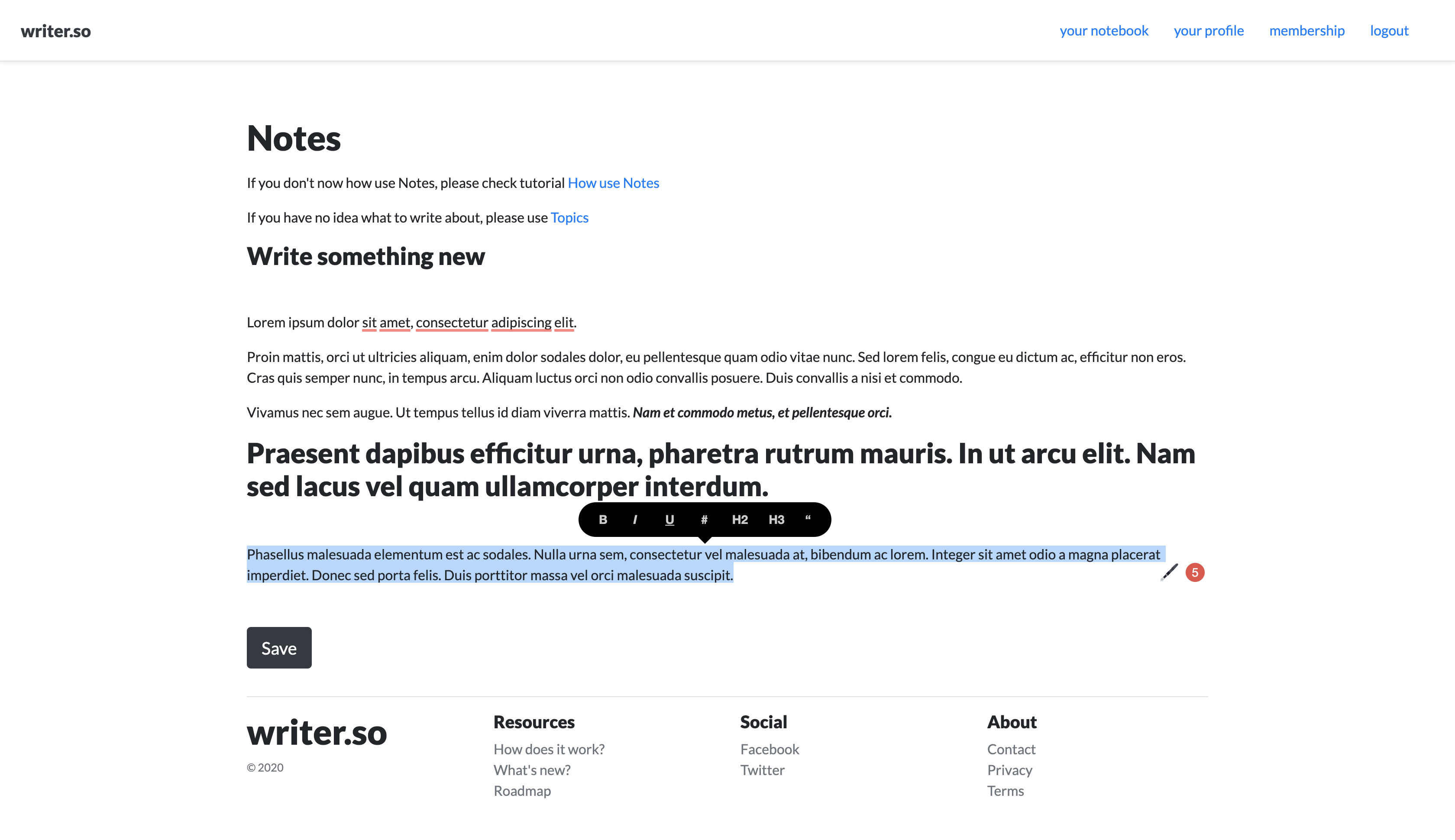 writer.so gallery image