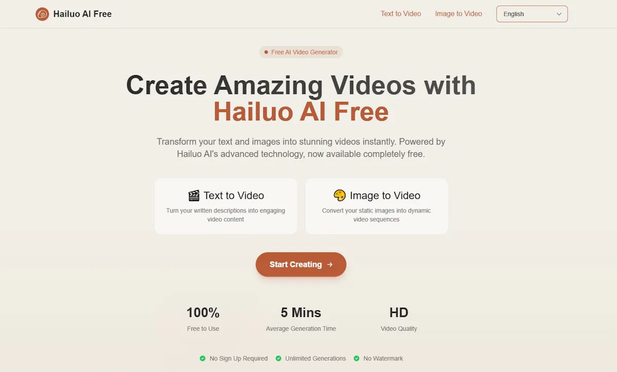 Hailuo AI Free
