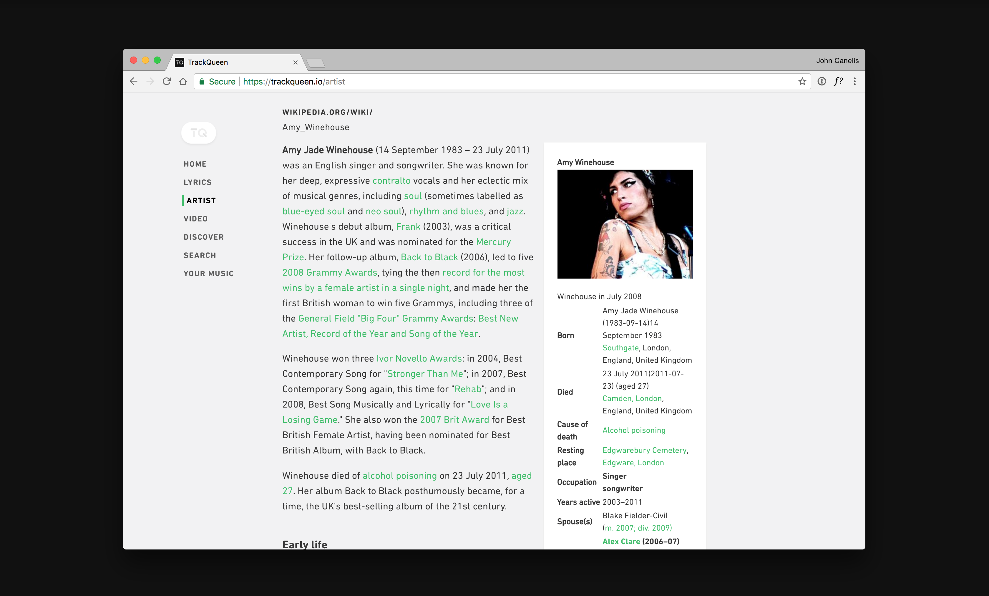 TrackQueen.io gallery image