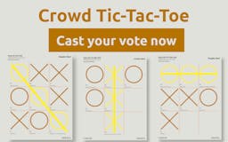 Crowd Tic-Tac-Toe media 1