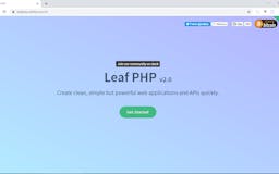 Leaf PHP Framework 2 media 2