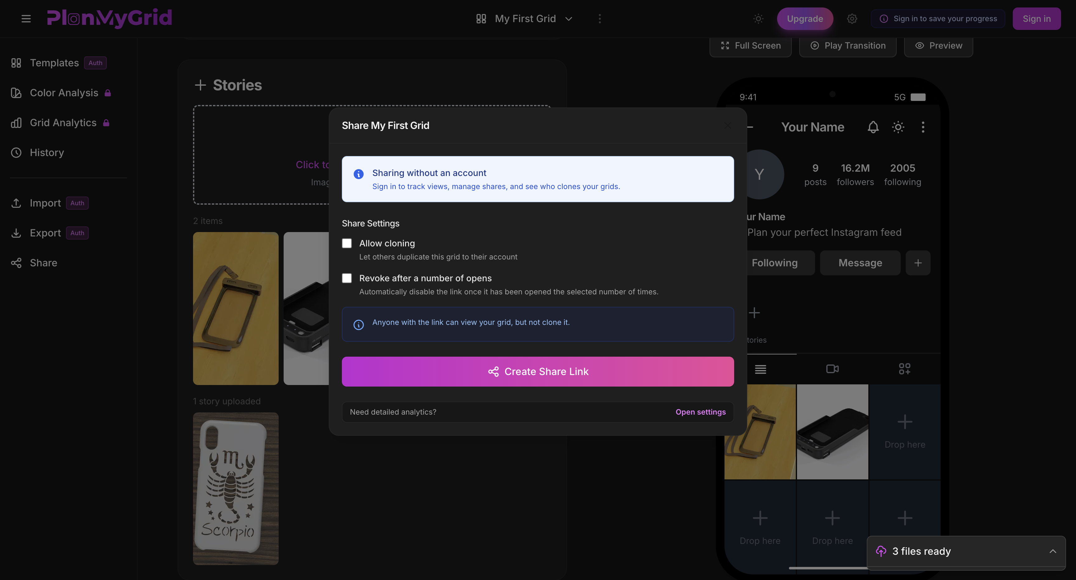 PlanMyGrid - Screenshot 4 preview