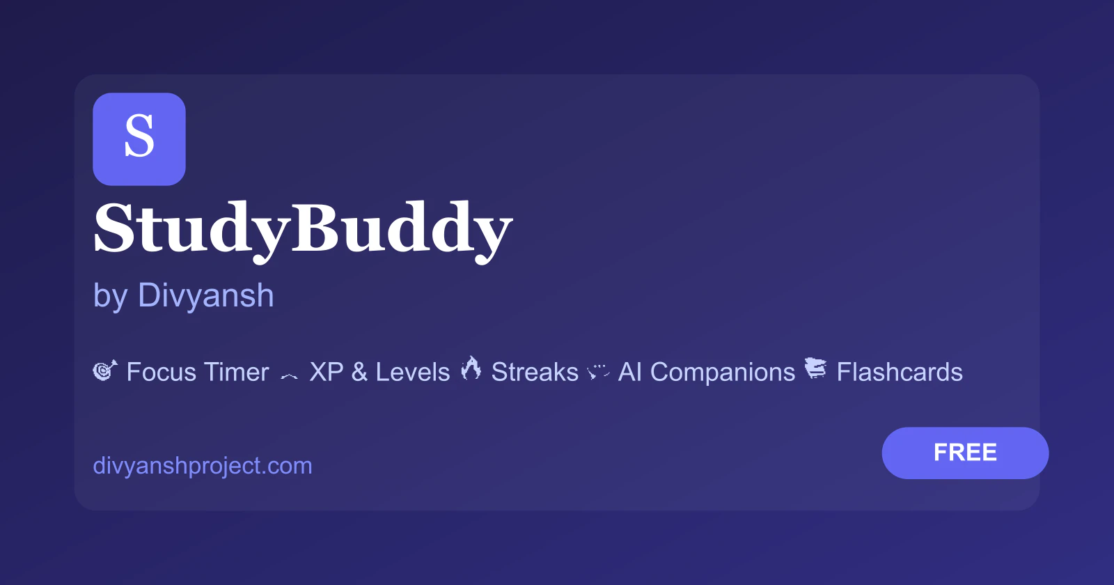 StudyBuddy by Divyansh screenshot 1
