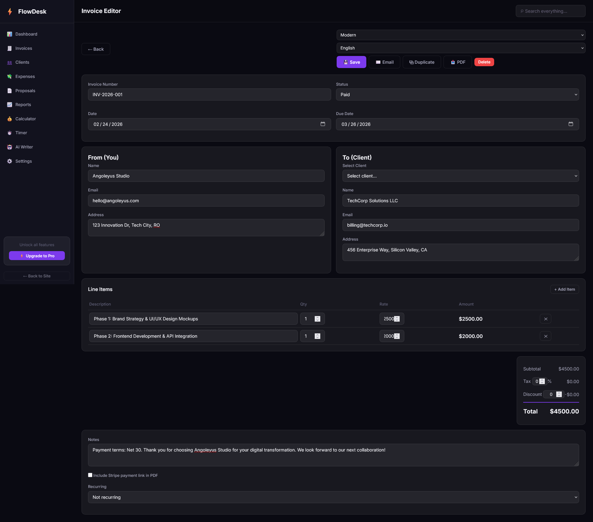 FlowDesk  - Screenshot 3 showing product features and functionality