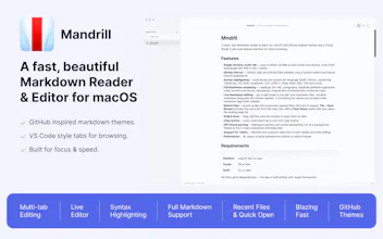 Mandrill - Markdown Editor gallery image