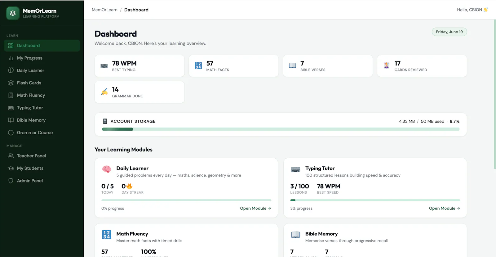 MemOrLearn screenshot 3