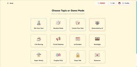 kenallebih — AI-powered deep-talk game gallery image