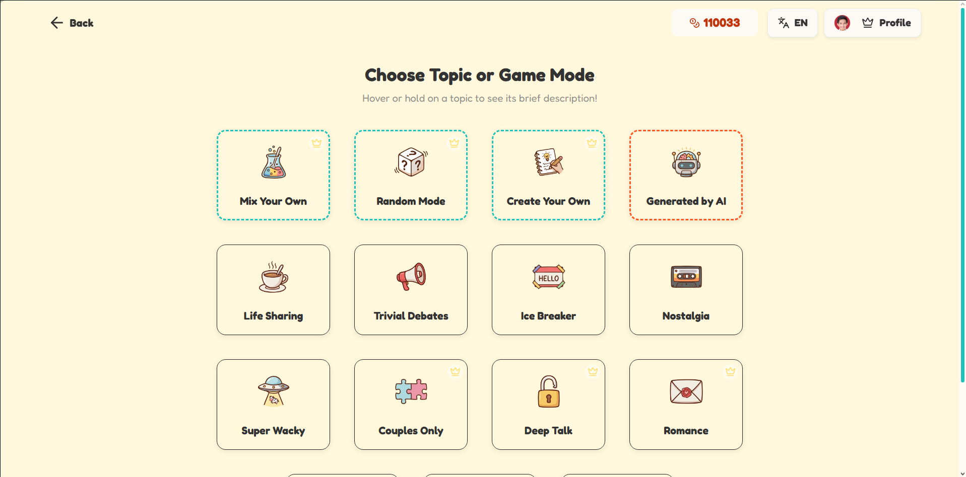 kenallebih — AI-powered deep-talk game - Screenshot 3 showing product features and functionality