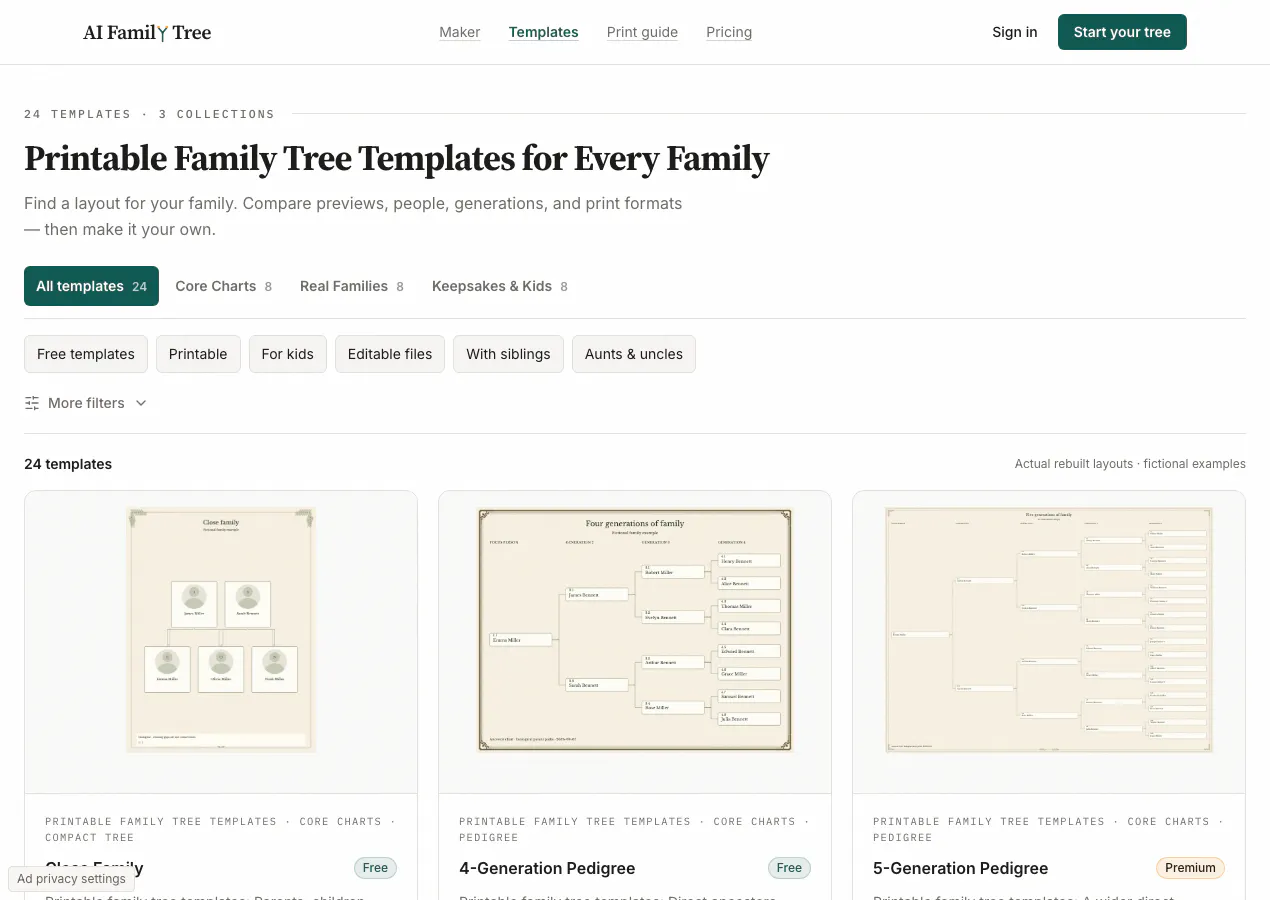 AI Family Tree gallery image