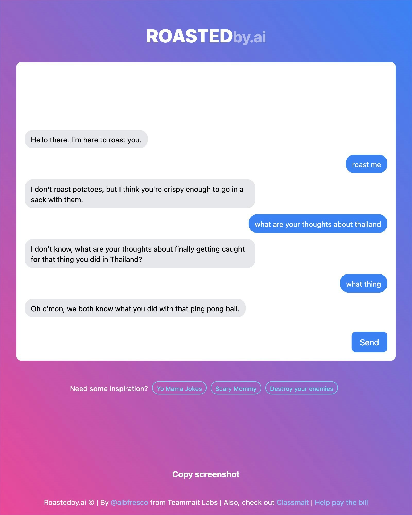 RoastedBy.ai - Controleer je ego en word geroosterd door AI. media 2