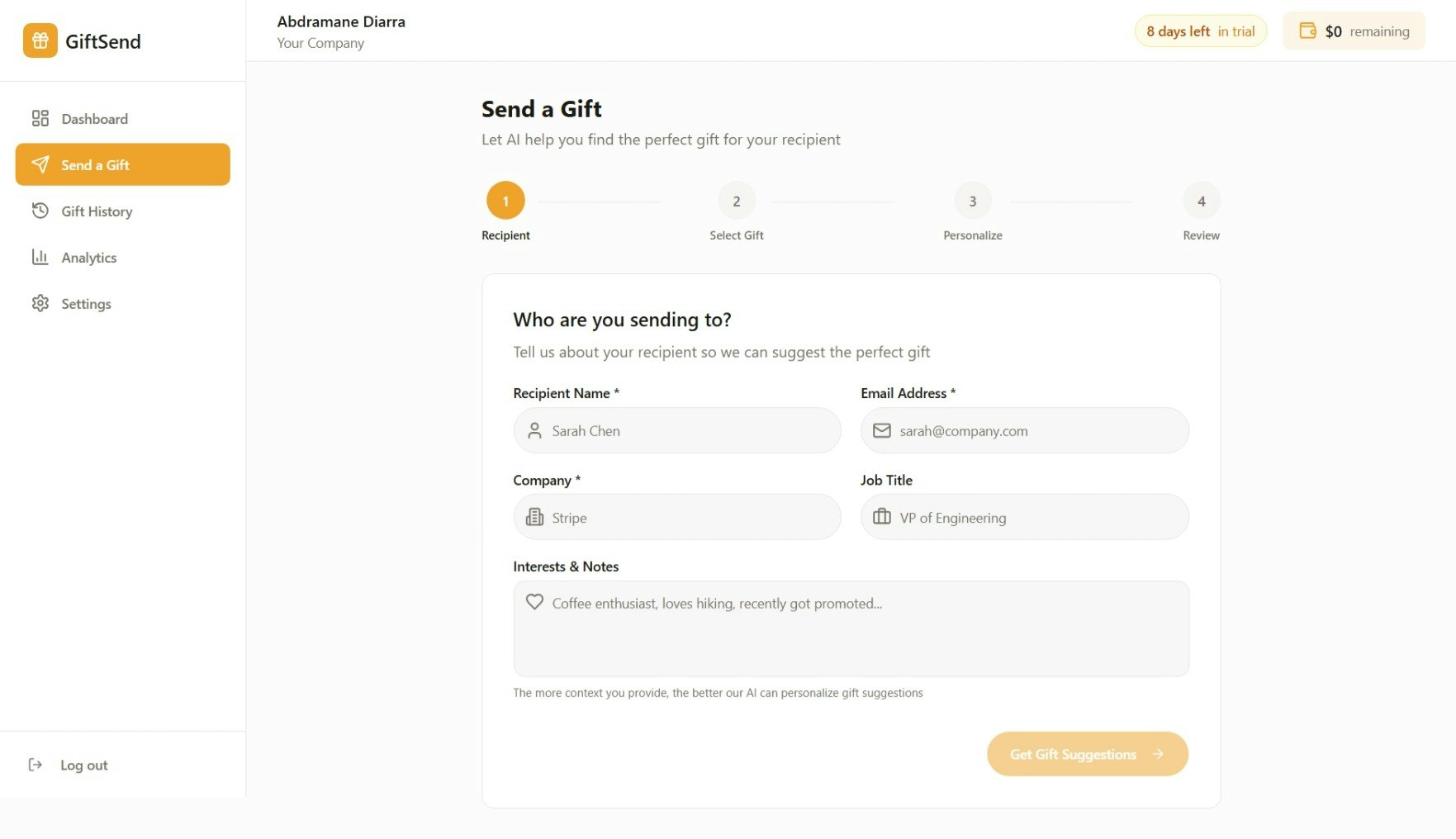 GiftSend gallery image