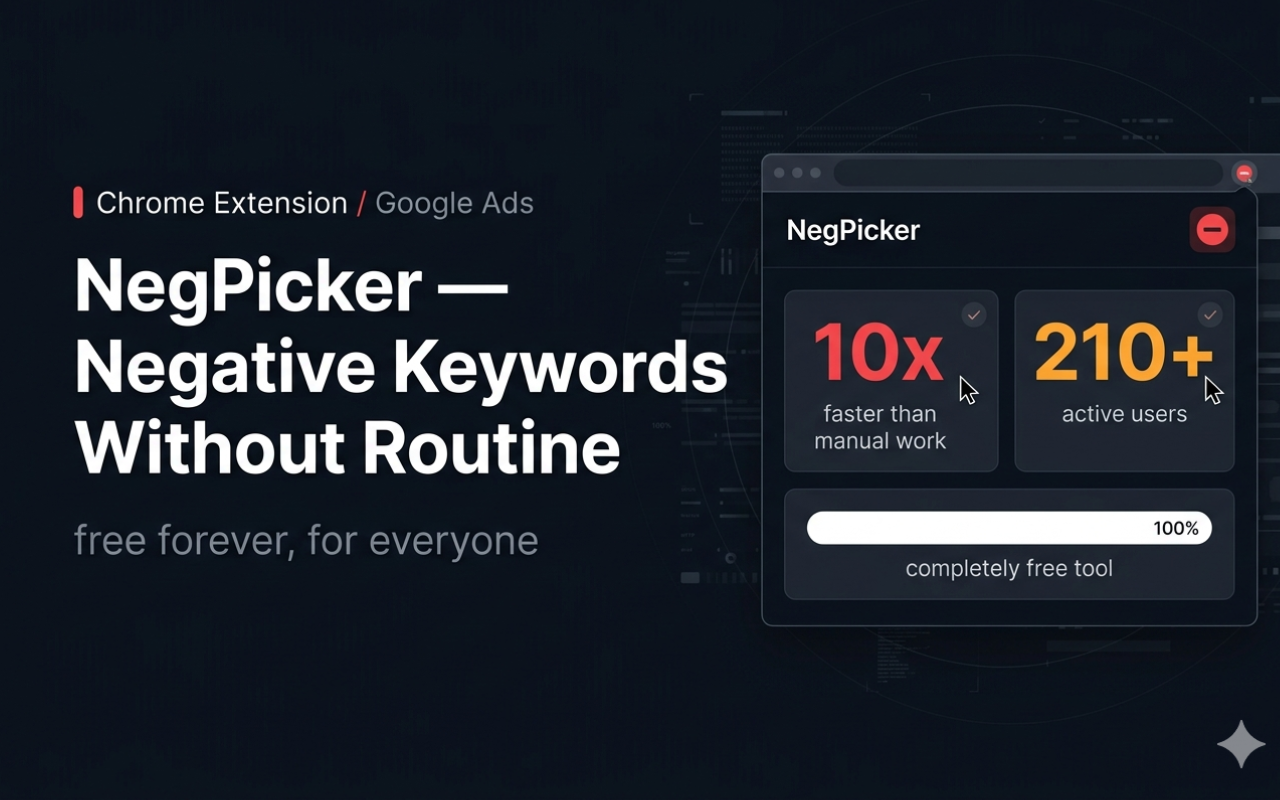NegPicker — Free Tool for Google Ads gallery image