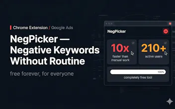 NegPicker — Free Tool for Google Ads gallery image
