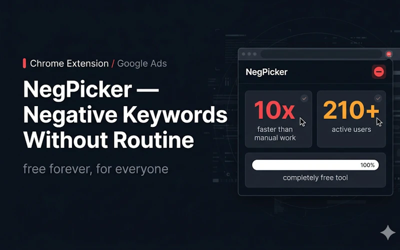 NegPicker — Free Tool for Google Ads screenshot 2