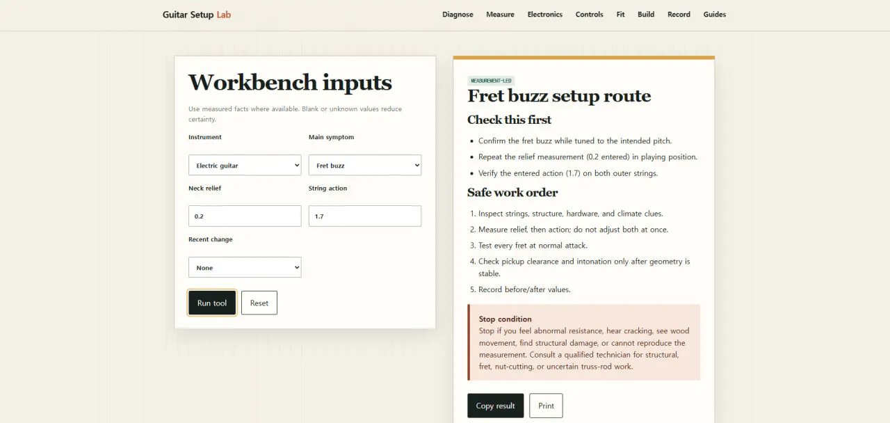Guitar Setup Lab screenshot 3