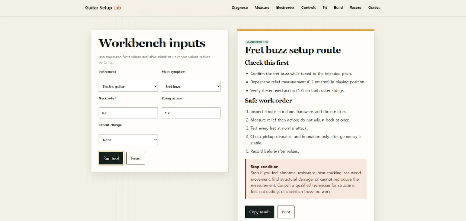 Guitar Setup Lab screenshot 3