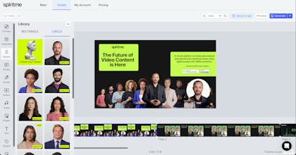 Experimente o poder da IA com os vídeos educacionais e de marketing personalizados da Spiritme.