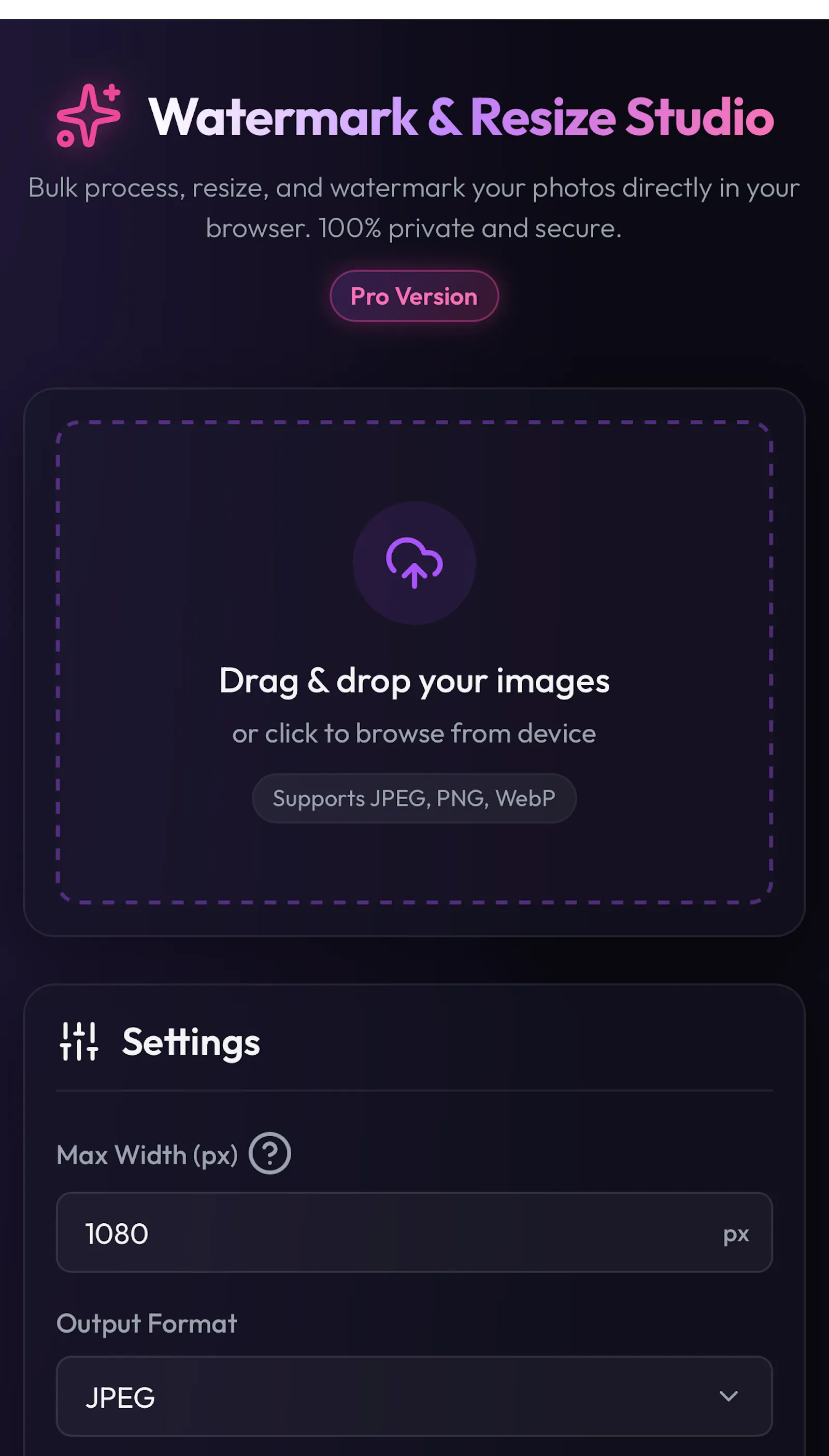 Watermark & Resize Studio screenshot 3