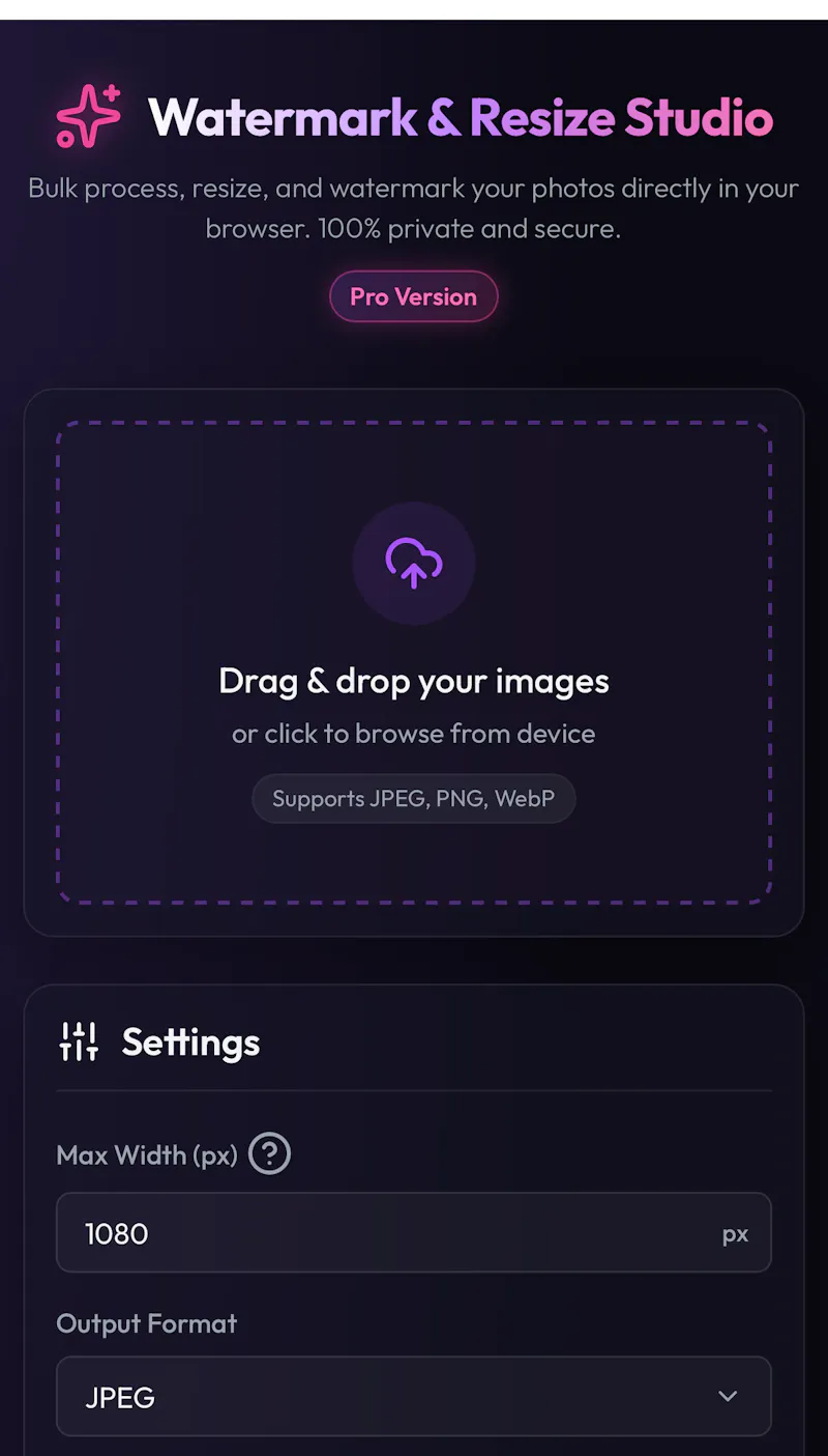 Watermark & Resize Studio screenshot 3