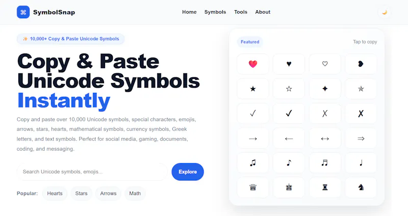 SymbolSnap screenshot 1