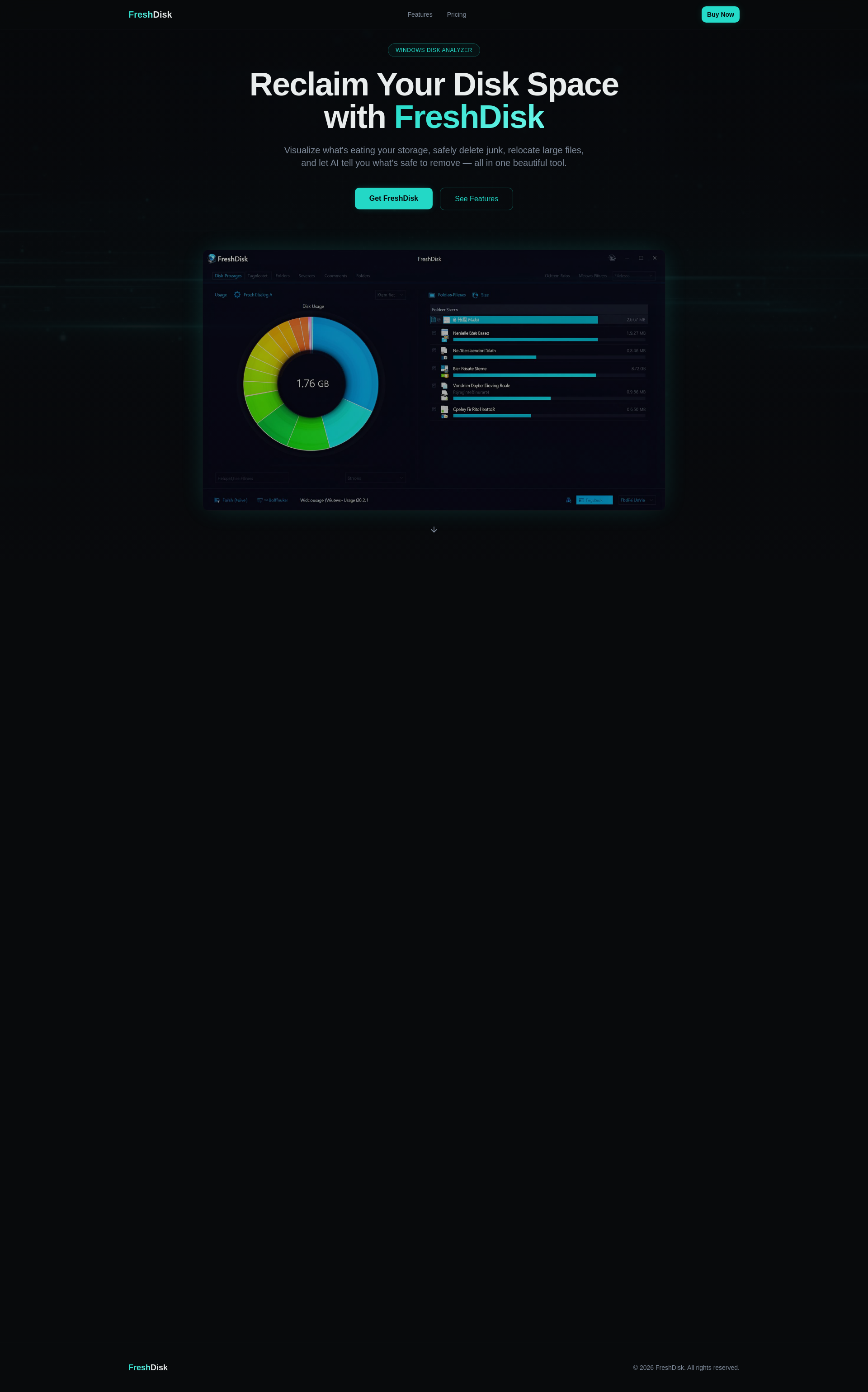 FreshDisk - Reclaim Your Diskspace - Screenshot 3 showing product features and functionality