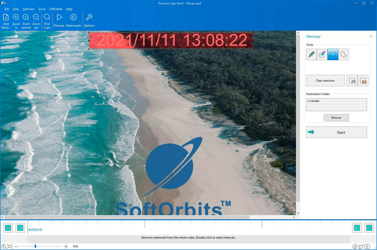 Softorbits watermark video penghilang media 2