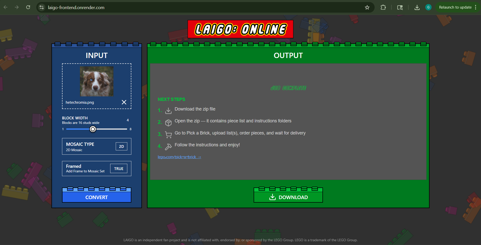 Laigo Mosaic Maker 1.0.0 gallery image