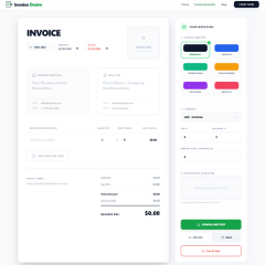 Invoice Desire - Product Hunt launch logo and brand identity