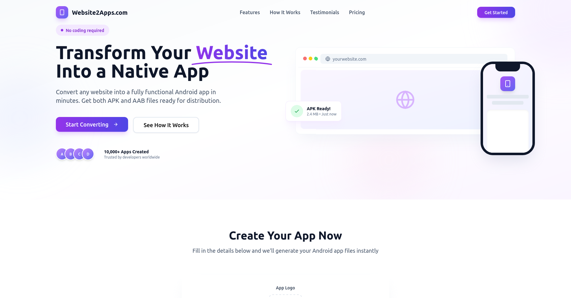 Website2Apps.com gallery image