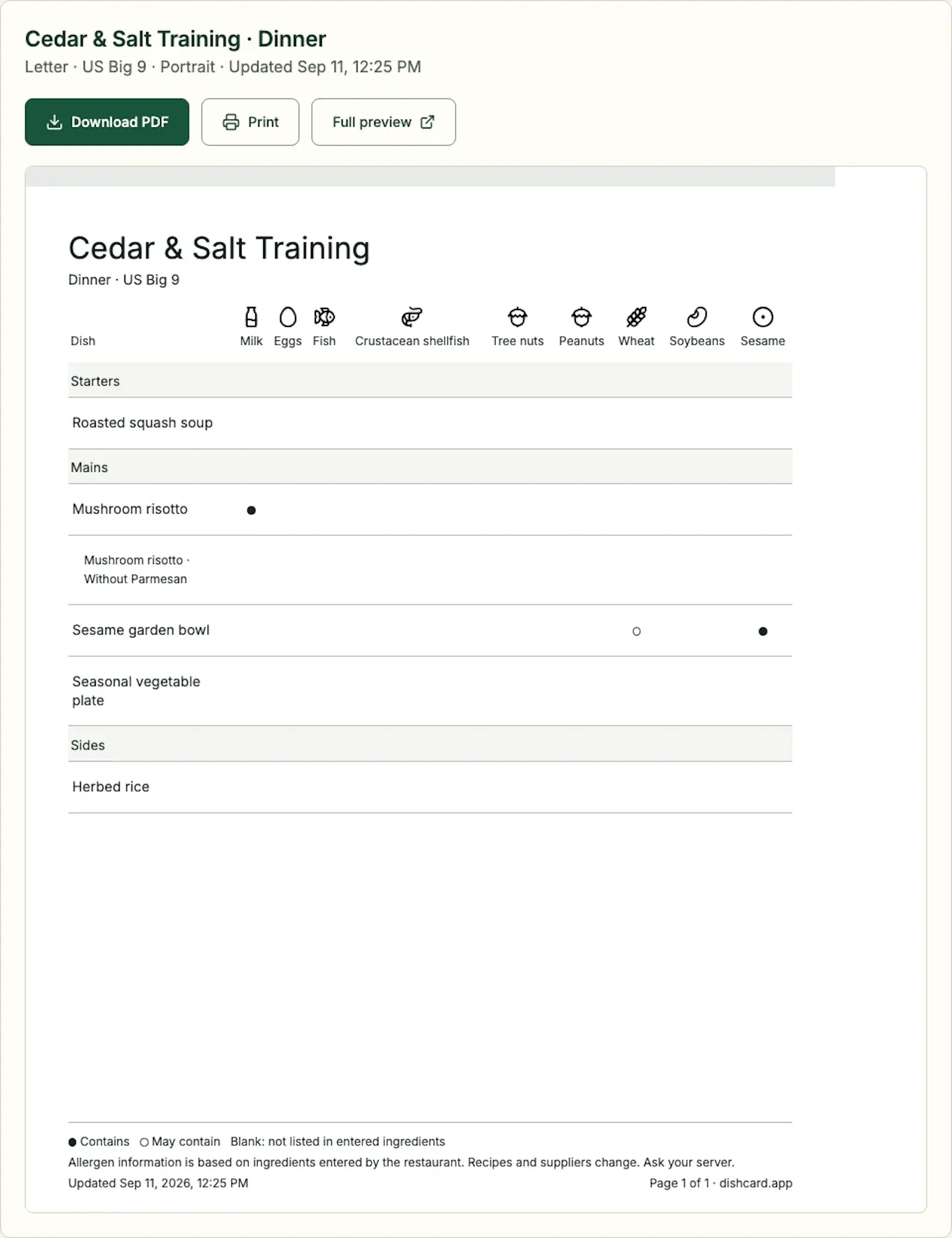 Dishcard screenshot 4