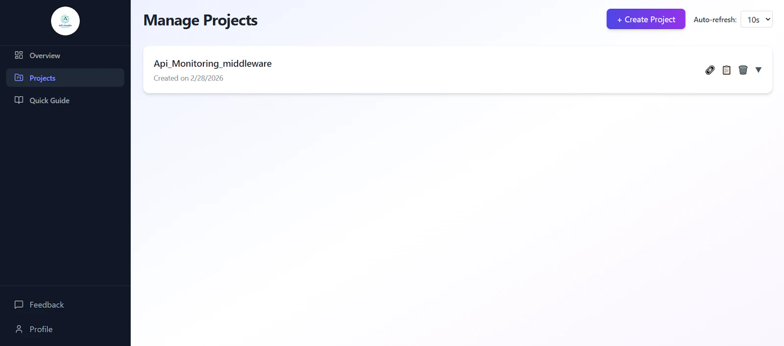api monitoring tool screenshot 1