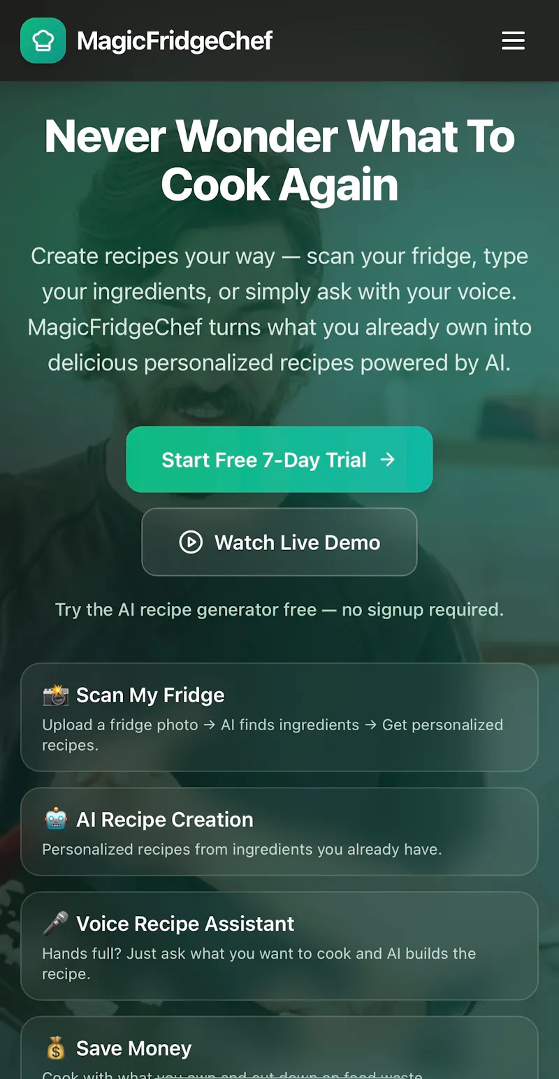 MagicfridgeChef screenshot 2