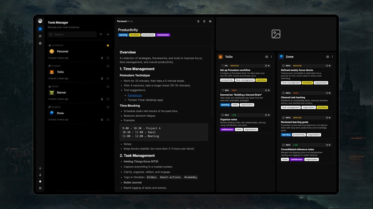 Hollow: A Modular, Focused Workspace gallery image