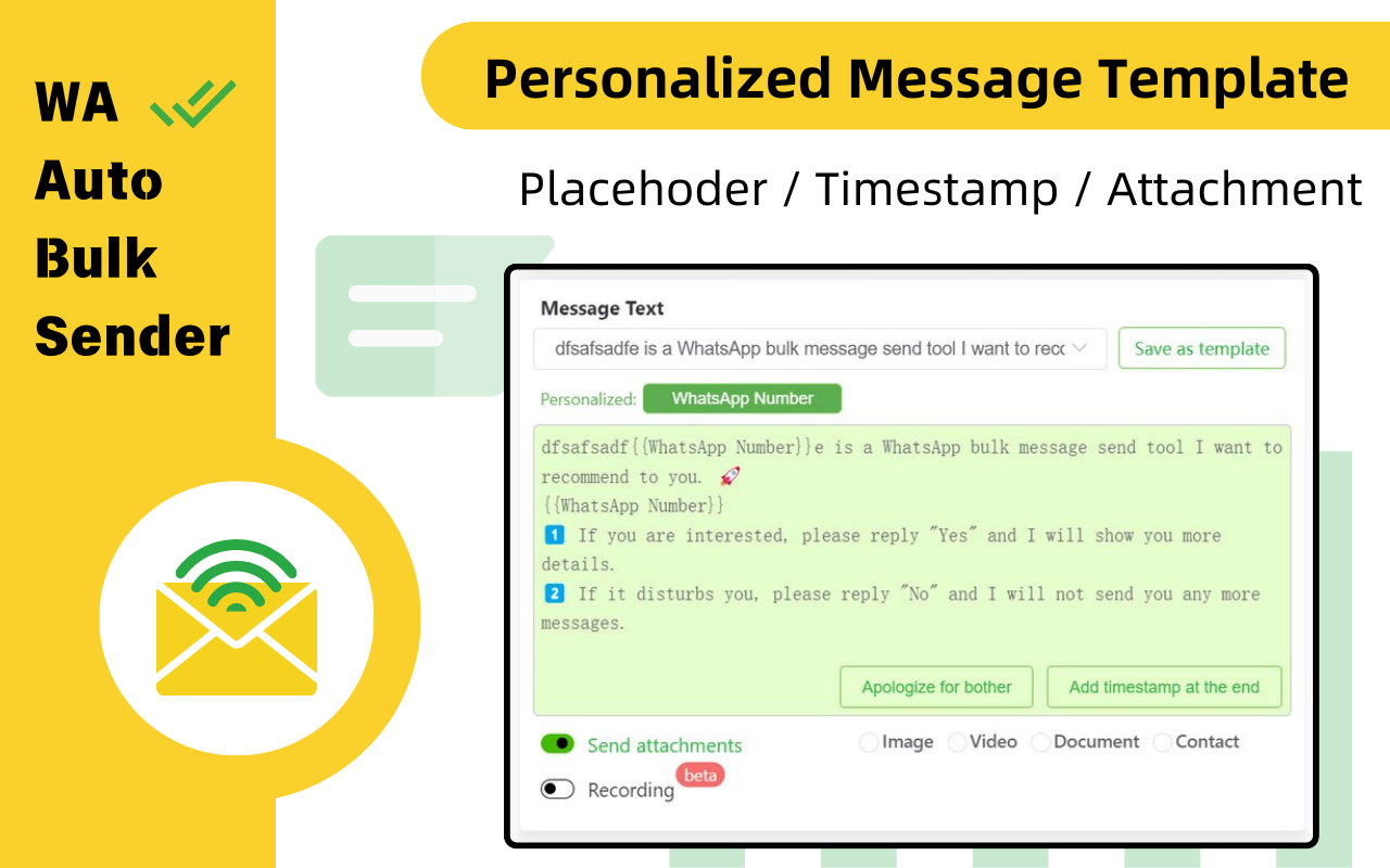 WASender - Free WhatsApp Bulk Sender gallery image