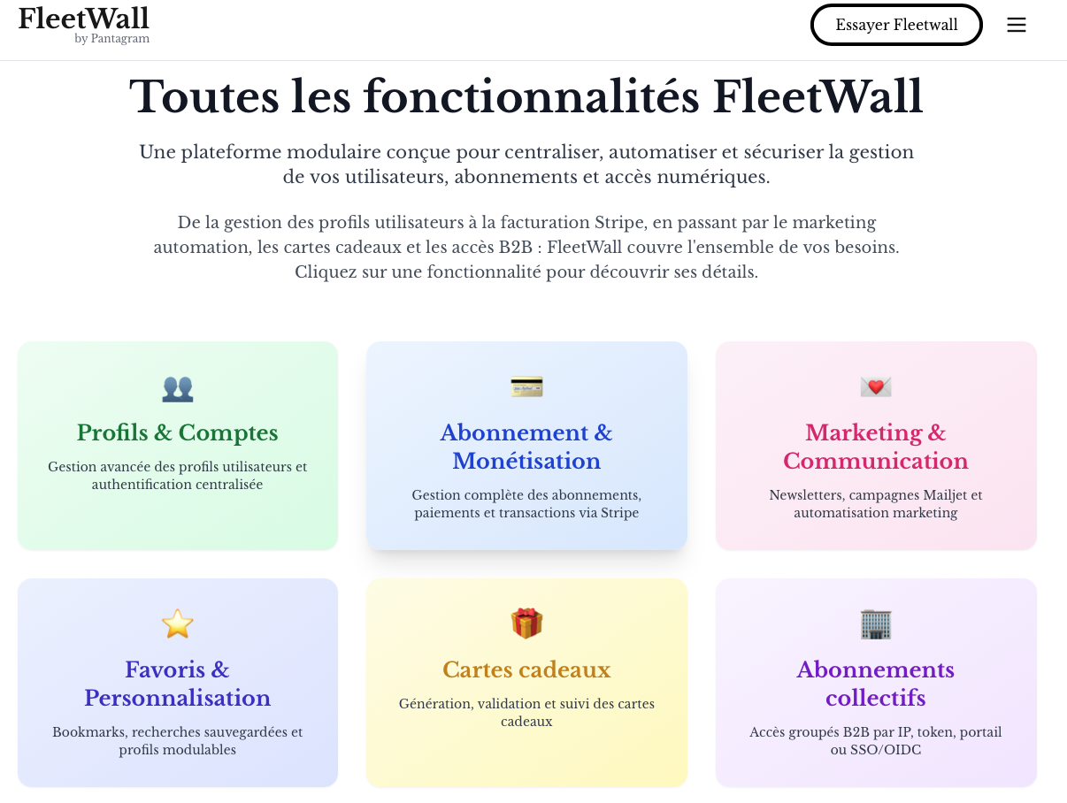 FleetWall - Screenshot 2 showing product features and functionality