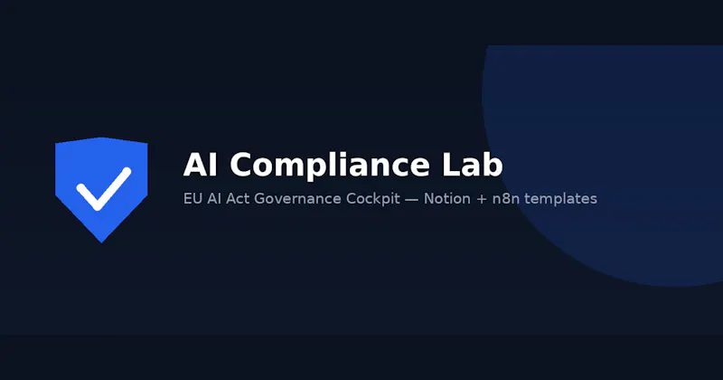 EU AI Act Governance Cockpit screenshot 1
