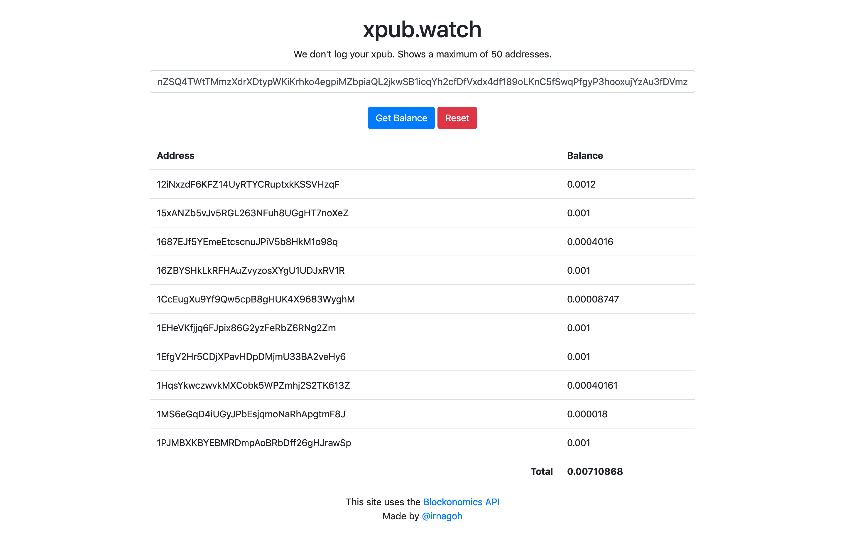 xpub.watch gallery image