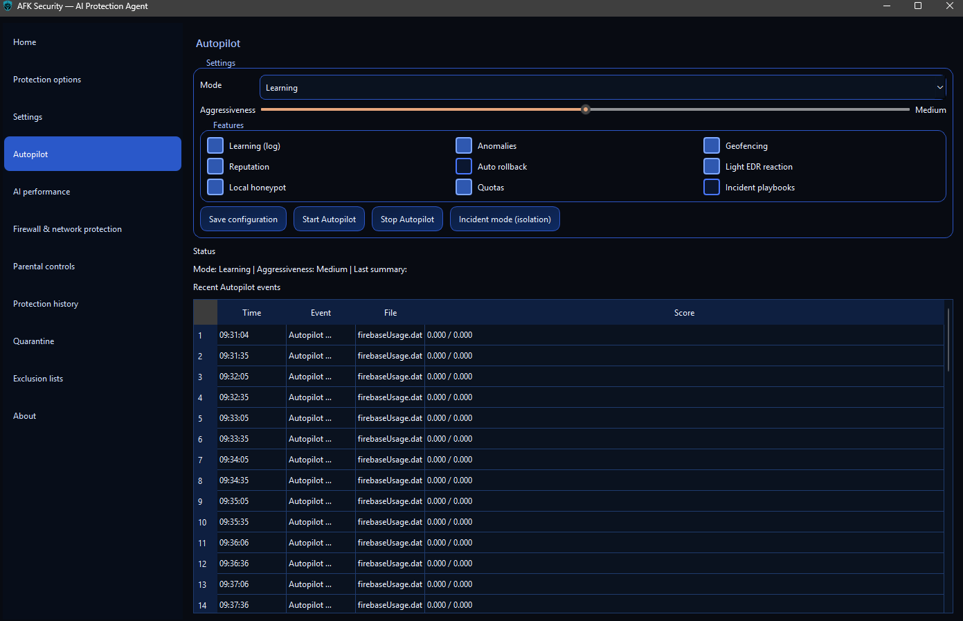 AFKSecurity - Screenshot 5 showing product features and functionality