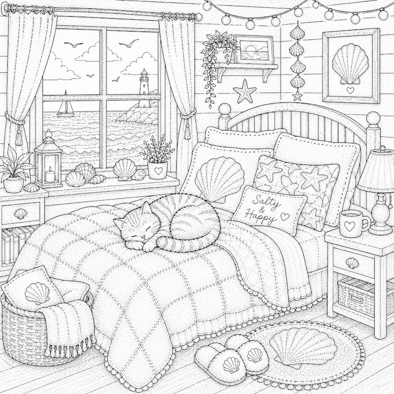 Monochrome Coloring Pages Bundle  screenshot 1