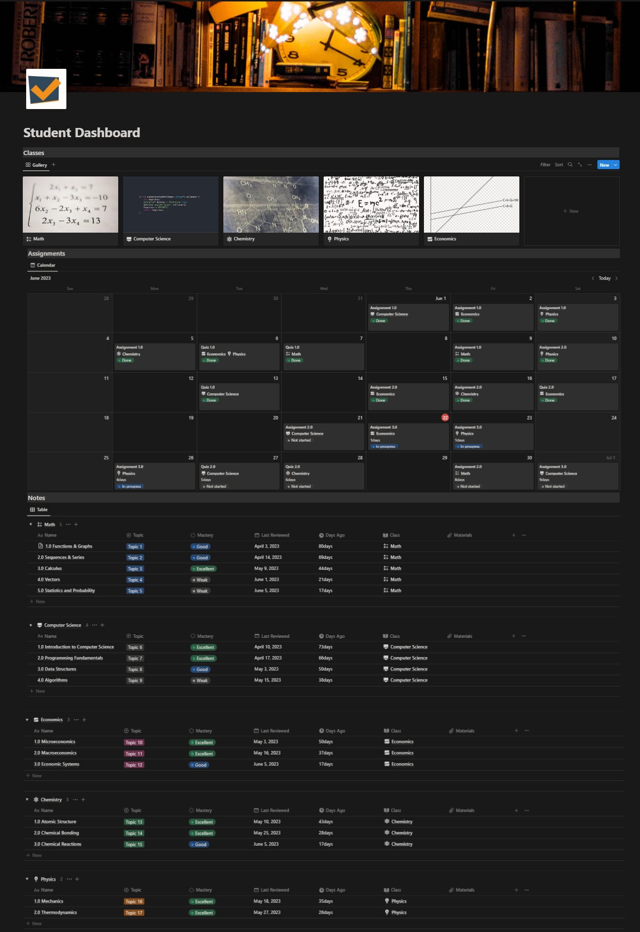 Student Dashboard media 1