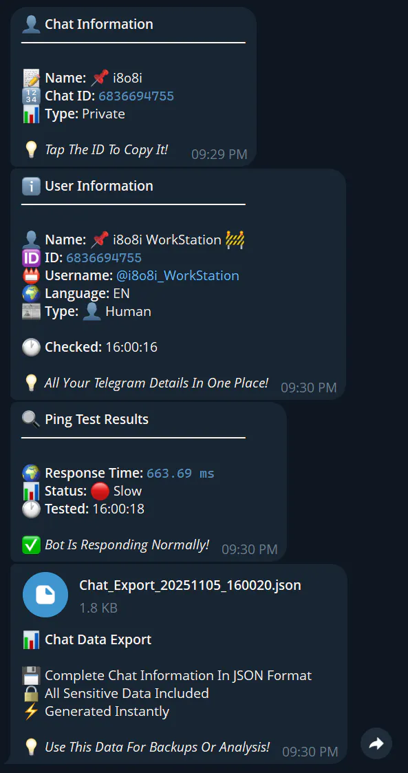 Telegram Identity Bot gallery image