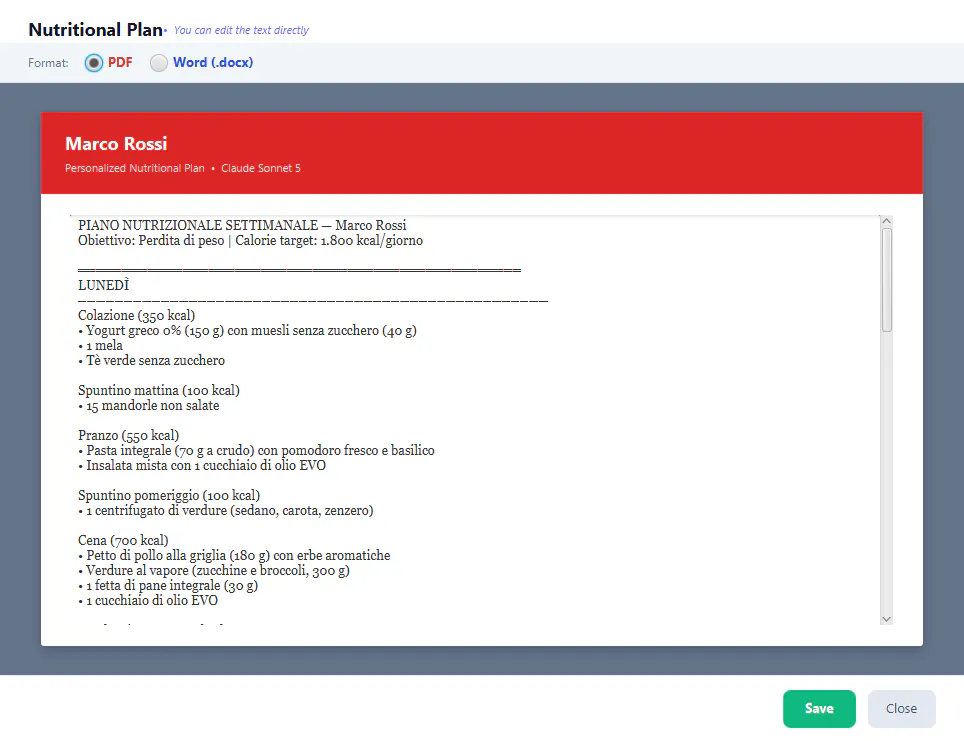 NutriCare screenshot