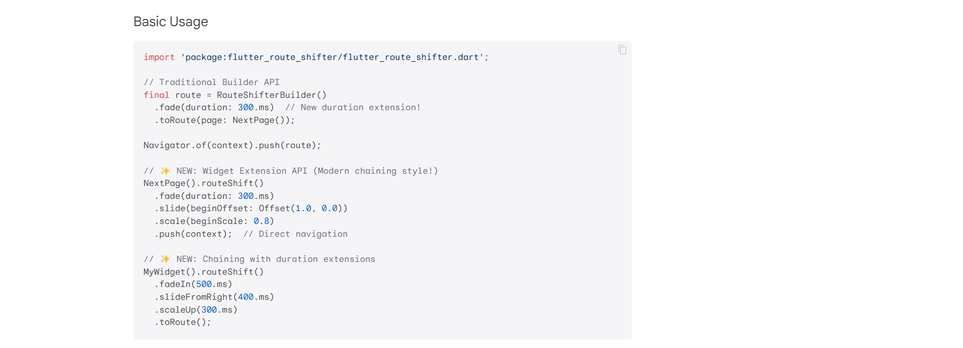 Flutter Route Shifter - Пакет Flutter медиа 2