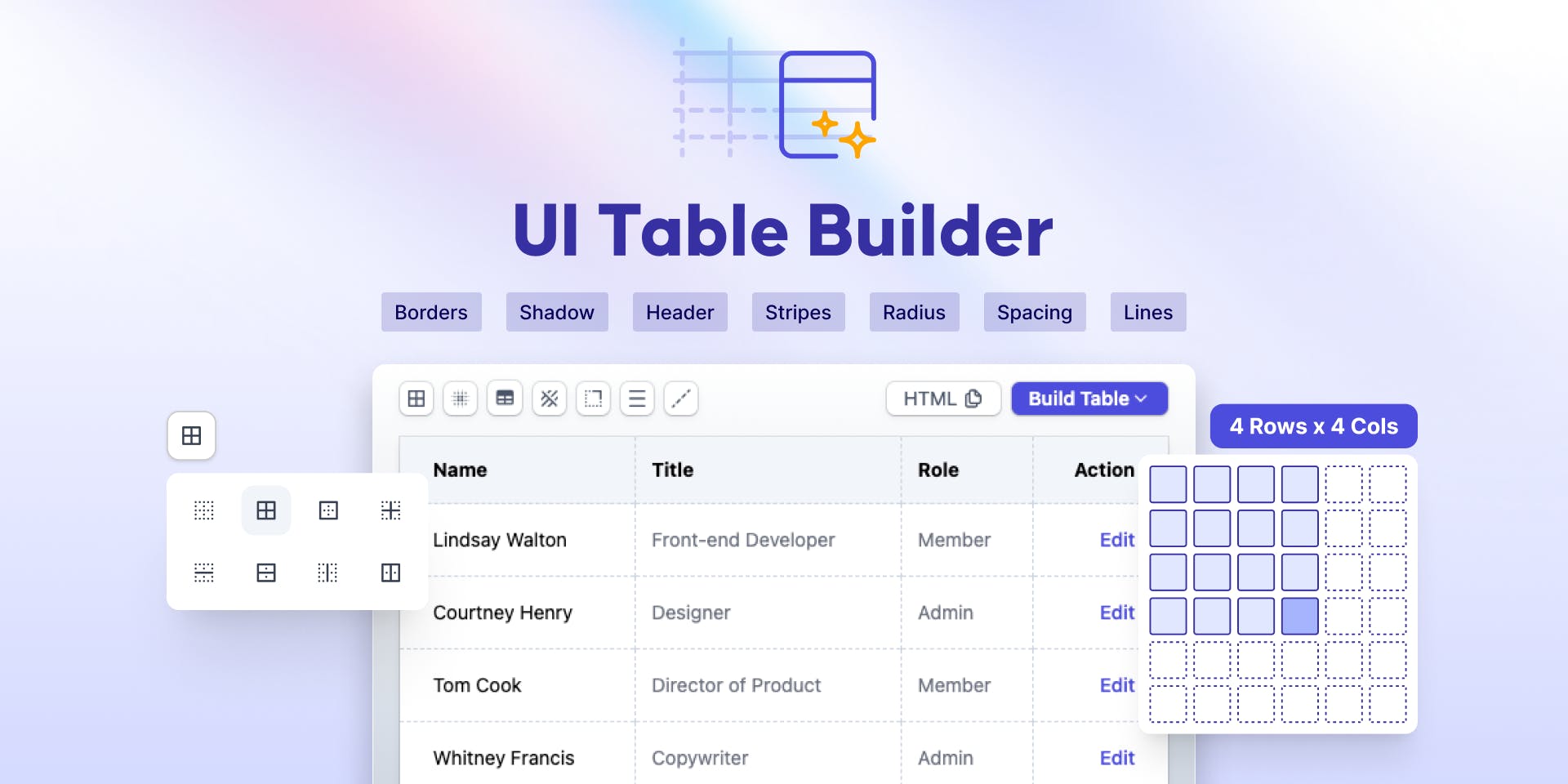 UI Table Builder media 1