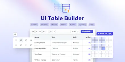 UI Table Builder gallery image